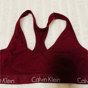 Calvin Klein Deep Red Sports Bra